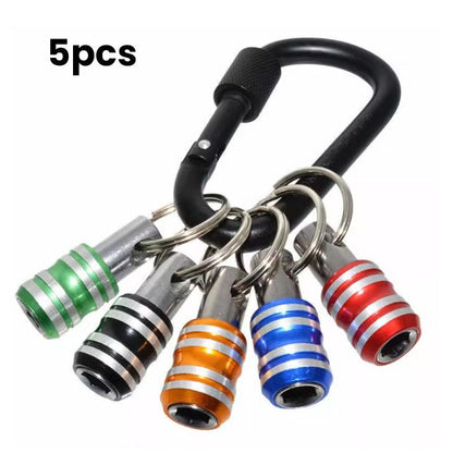 1/4" Hexagonal Screwdriver Bit Holder Key Rings