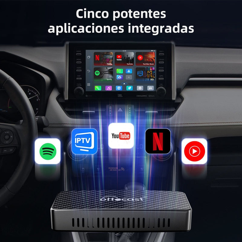 Adaptador Inalámbrico 3-en-1 Play2Video Pro para CarPlay/Android auto