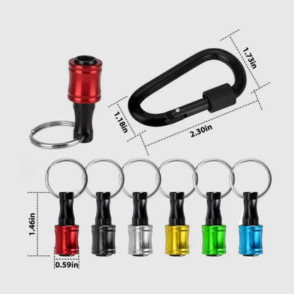 1/4" Hexagonal Screwdriver Bit Holder Key Rings