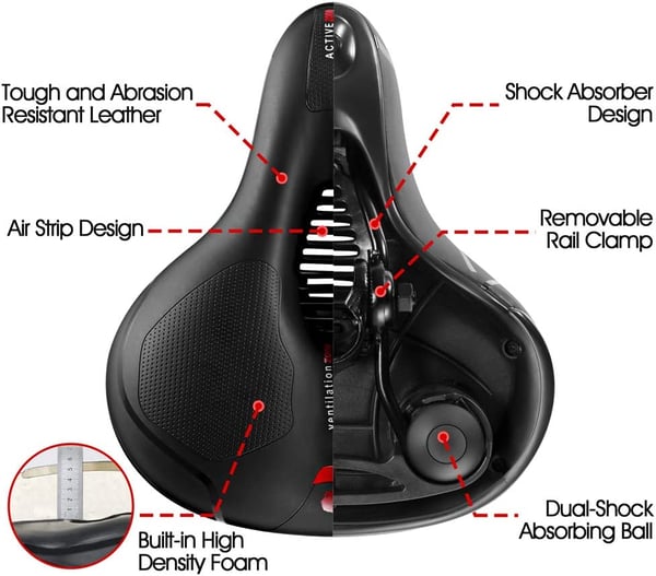 Comfortable And Breathable Bicycle Saddle