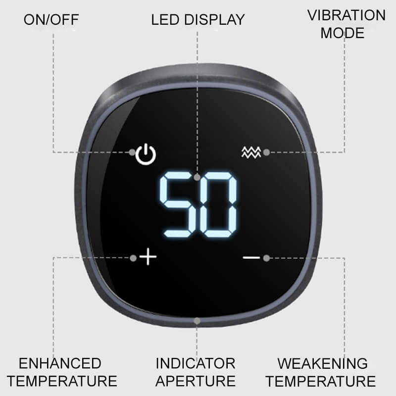 Self heating knee massager