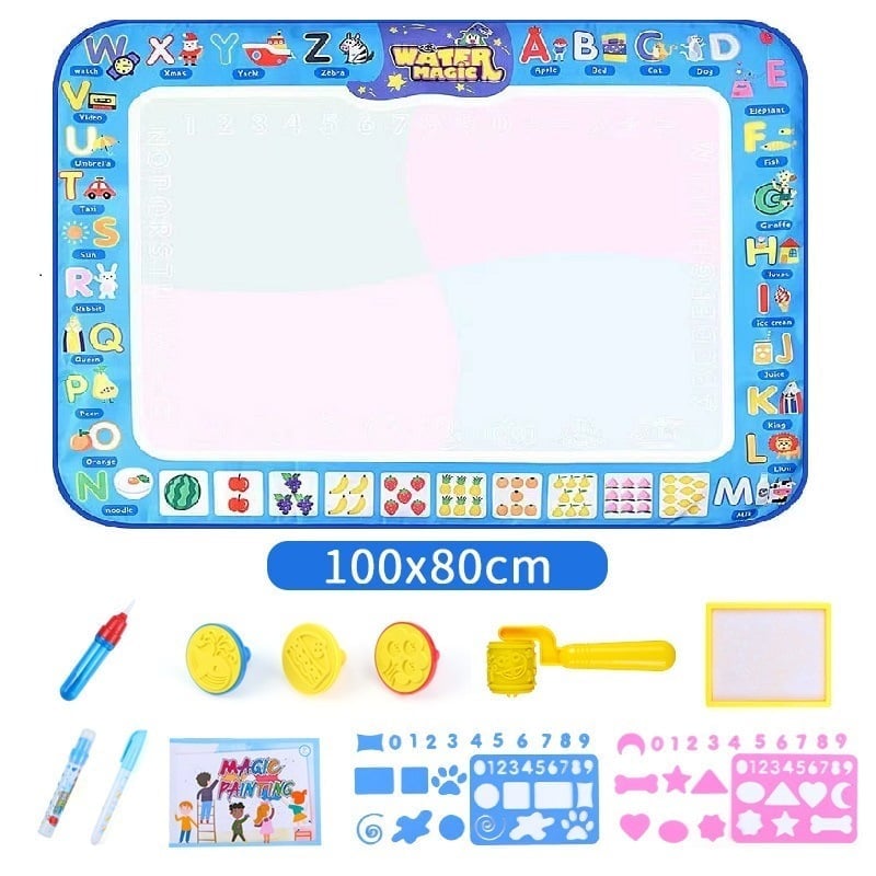 🔥 Water Doodle Mat ,Aqua Painting Drawing Mat Mess Free Learning Toy Mat