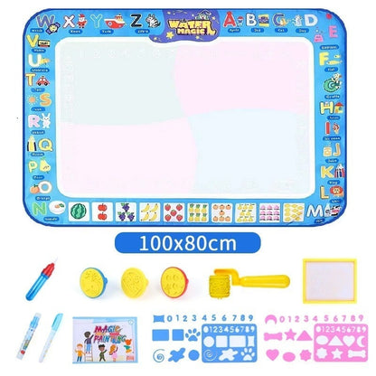 🔥 Water Doodle Mat ,Aqua Painting Drawing Mat Mess Free Learning Toy Mat