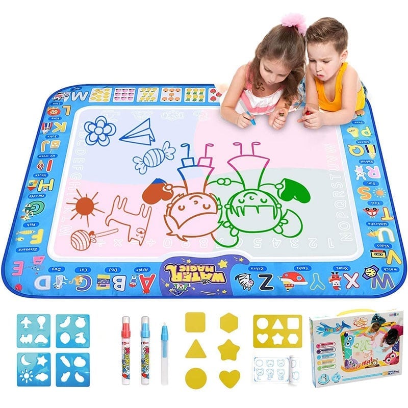 🔥 Water Doodle Mat ,Aqua Painting Drawing Mat Mess Free Learning Toy Mat