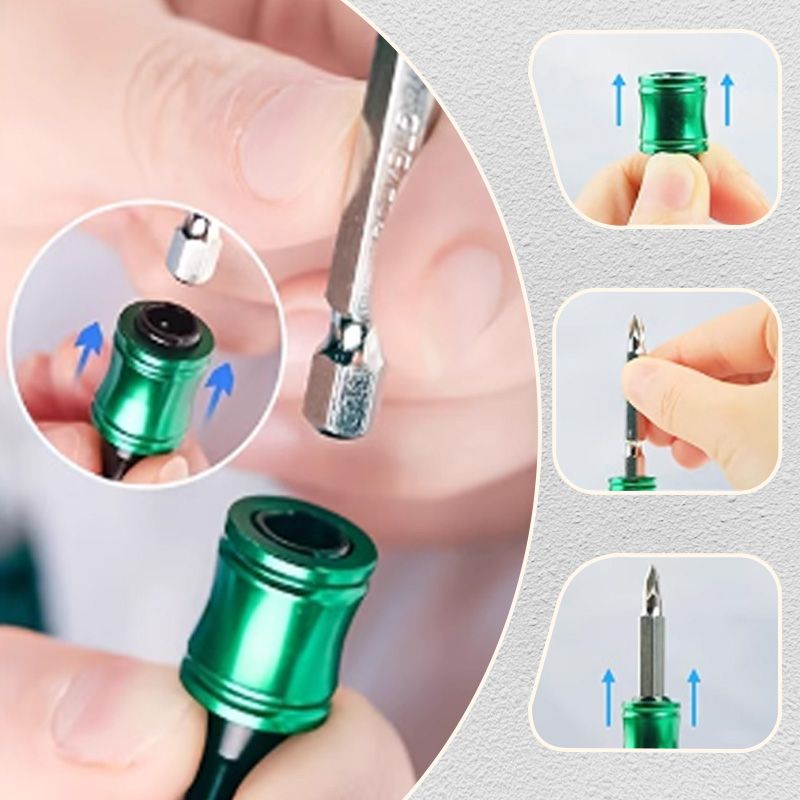 1/4" Hexagonal Screwdriver Bit Holder Key Rings