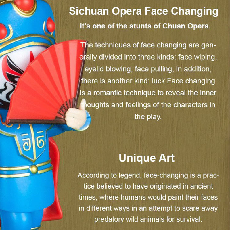 Sichuan Opera Face Changing Doll Ornament