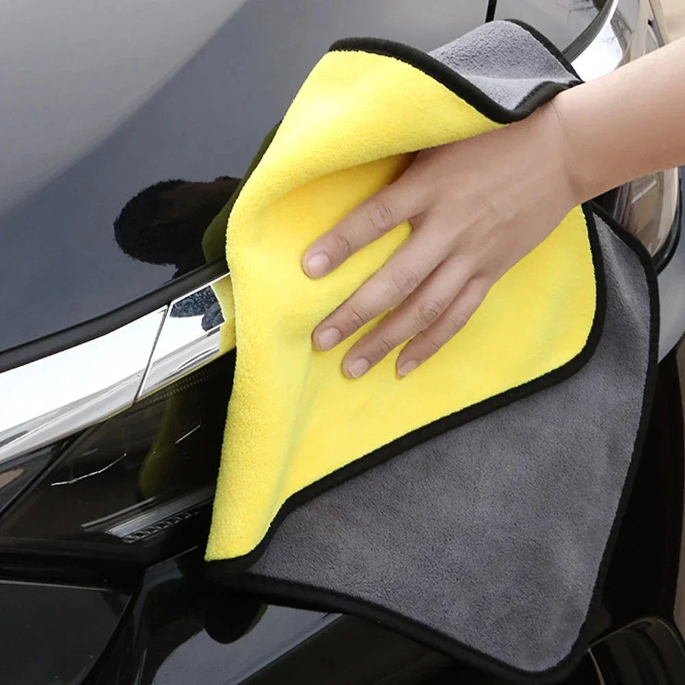 High-Absorption Microfiber Car Wash Towels – Thick, Soft Drying Cloths for Ultimate Car Care and Detailing