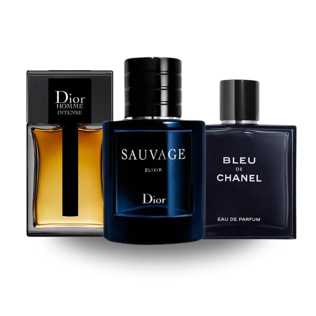 Kit 3 Parfums Exclusifs - Homme Intense, Sauvage Et Bleu De Chanel Jean Miss