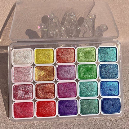 20 Colors Watercolor Painting Set