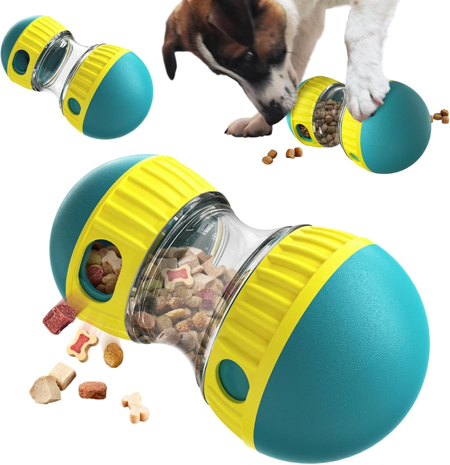 Adjustable Interactive Slow Feeder Dog Puzzle Ball Toys Dispenser