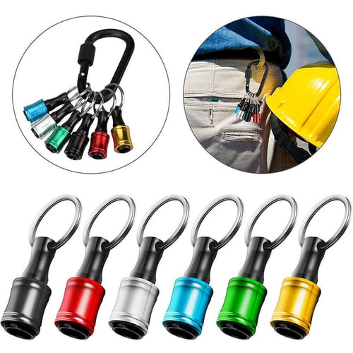 1/4" Hexagonal Screwdriver Bit Holder Key Rings