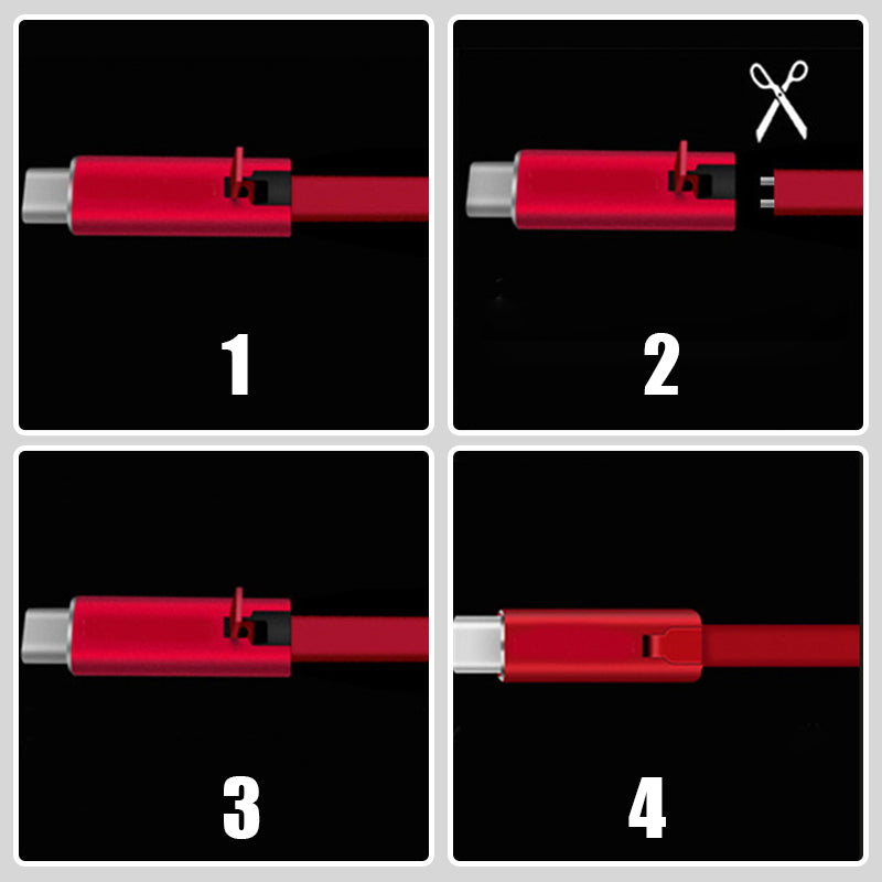 Renewable Cuttable Charging Cable