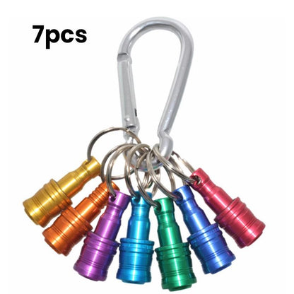 1/4" Hexagonal Screwdriver Bit Holder Key Rings